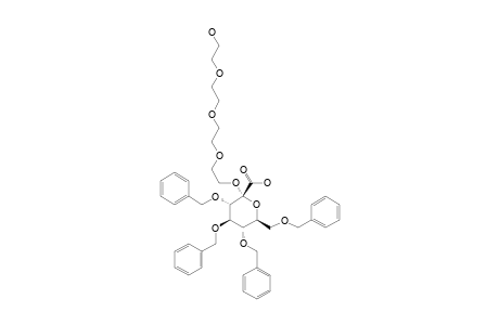 (11-HYDROXY-3,6,9-TRIOXAUNDECYL-3,4,5,7-TETRA-O-BENZYL-ALPHA-D-GLUCO-HEPT-2-ULOPYRANOSID)-ONIC-ACID