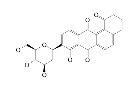 9-(2'-DEOXY-BETA-D-ARABINO-HEXOPYRANOSYL)-8-HYDROXY-1,2,3,4-TETRAHYDROBENZ-[A]-ANTHRACENE-1,7,12-TRIONE