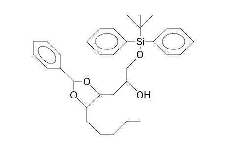 (.alpha.-R,2R,4S,5S).alpha.-([T-Butyl-diphenyl-siloxy]-methyl)-5-pentyl-2-phenyl-1,3-dioxolane-4-ethanol