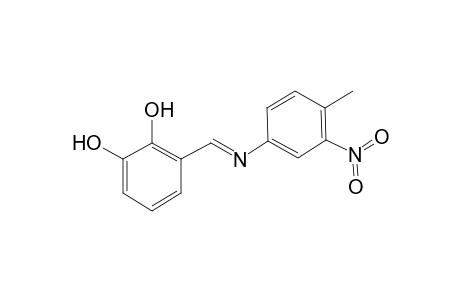 3-[(4-methyl-3-nitro-phenylimino)-methyl]-benzene-1,2-diol
