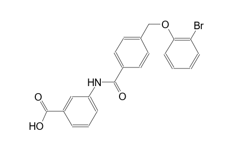 3-({4-[(2-bromophenoxy)methyl]benzoyl}amino)benzoic acid