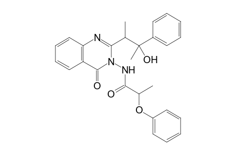 2-(2-Hydroxy-1-methyl-2-phenylpropyl)-3-(2-phenoxypropionylamino)quinazolin-4(3H)-one