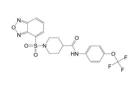 1-(2,1,3-benzoxadiazol-4-ylsulfonyl)-N-[4-(trifluoromethoxy)phenyl]-4-piperidinecarboxamide