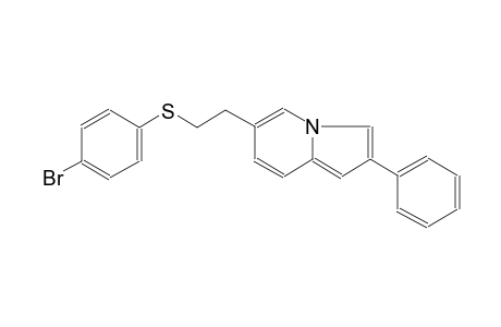6-[2-(4-Bromo-phenylsulfanyl)-ethyl]-2-phenyl-indolizine