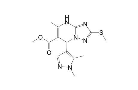 methyl 7-(1,5-dimethyl-1H-pyrazol-4-yl)-5-methyl-2-(methylsulfanyl)-4,7-dihydro[1,2,4]triazolo[1,5-a]pyrimidine-6-carboxylate