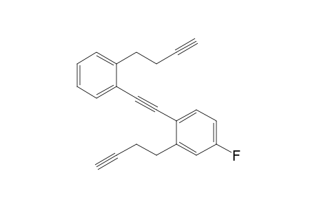 2-(But-3'-yn-1'-yl)-1-[(2"-but-3"-yn-1"-ylphenyl)ethynyl]-4-fluorobenzene
