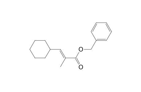 2-Propenoic acid, 3-cyclohexyl-2-methyl-, phenylmethyl ester, (E)-