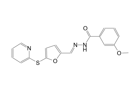 benzoic acid, 3-methoxy-, 2-[(E)-[5-(2-pyridinylthio)-2-furanyl]methylidene]hydrazide