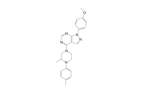 1H-pyrazolo[3,4-d]pyrimidine, 1-(4-methoxyphenyl)-4-[3-methyl-4-(4-methylphenyl)-1-piperazinyl]-