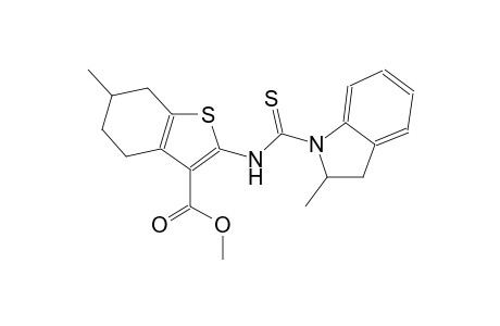 methyl 6-methyl-2-{[(2-methyl-2,3-dihydro-1H-indol-1-yl)carbothioyl]amino}-4,5,6,7-tetrahydro-1-benzothiophene-3-carboxylate