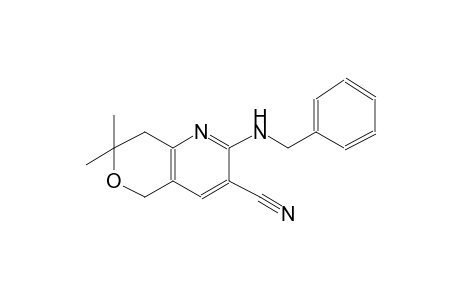 5H-pyrano[4,3-b]pyridine-3-carbonitrile, 7,8-dihydro-7,7-dimethyl-2-[(phenylmethyl)amino]-