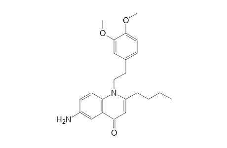 6-Amino-2-butyl-1-(3,4-dimethoxyphenethyl)quinolin-4(1H)-one