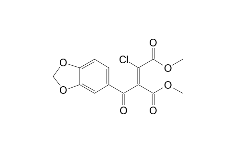 2-Butenedioic acid, 2-(1,3-benzodioxol-5-ylcarbonyl)-3-chloro-, dimethyl ester, (E)-