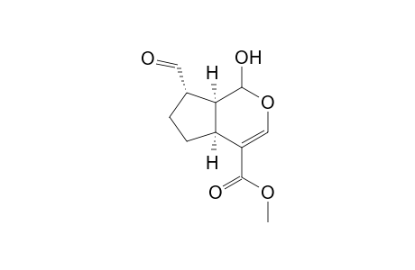Methyl (4aS,7aS)-7-formyl-1-hydroxy-1,4a,5,6,7,7a-hexahydrocyclopenta[c]pyran-4-carboxylate