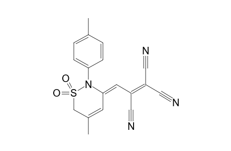 N-PARA-METHYLPHENYL-2-METHYL-4-(2,3,3-TRICYAN-PROP-2-EN-1-YLIDEN)-BUT-2-EN-1,4-SULTAMEN