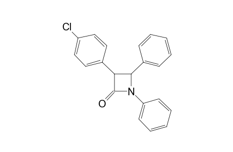 3-(p-CHLOROPHENYL)-1,4-DIPHENYL-2-AZETIDINONE