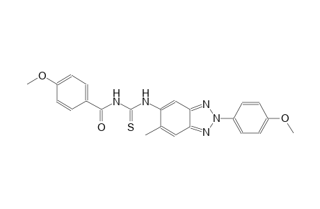 N-(4-methoxybenzoyl)-N'-[2-(4-methoxyphenyl)-6-methyl-2H-1,2,3-benzotriazol-5-yl]thiourea