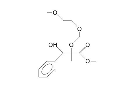 (2RS, 3RS)-2-Methyl-2-(2'-[methoxy-ethoxy]-methoxy)-3-hydroxy-3-phenyl-propionic acid, methyl ester