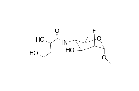 Methyl-2,4,6-trideoxy-4-(3-deoxy-l-glycero-tetronamide)-2-fluoro.alpha.d-mannopyranoside