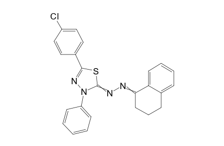 5-(4-chlorophenyl)-3-phenyl-N-(tetralin-1-ylideneamino)-1,3,4-thiadiazol-2-imine