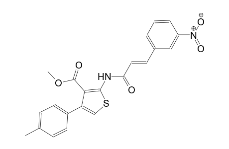 methyl 4-(4-methylphenyl)-2-{[(2E)-3-(3-nitrophenyl)-2-propenoyl]amino}-3-thiophenecarboxylate