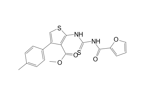 Methyl 2-{[(2-furoylamino)carbothioyl]amino}-4-(4-methylphenyl)-3-thiophenecarboxylate