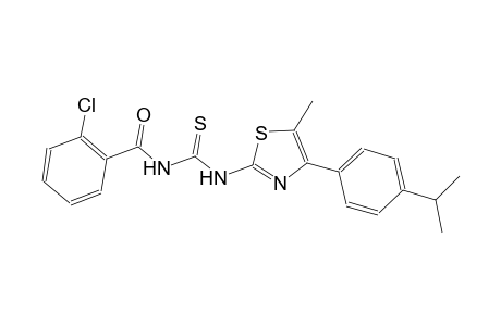 N-(2-chlorobenzoyl)-N'-[4-(4-isopropylphenyl)-5-methyl-1,3-thiazol-2-yl]thiourea