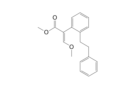 Benzeneacetic acid, alpha-(methoxymethylene)-2-(2-phenylethyl)-, methyl ester, (E)-