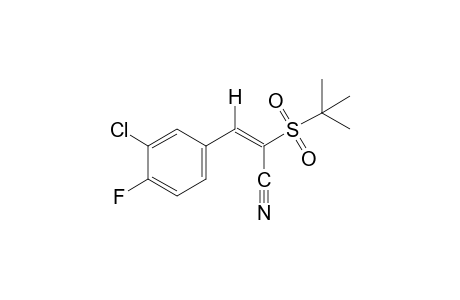 E-alpha-(tert-butylsulfonyl)-3-chloro-4-fluorocinnamonitrile