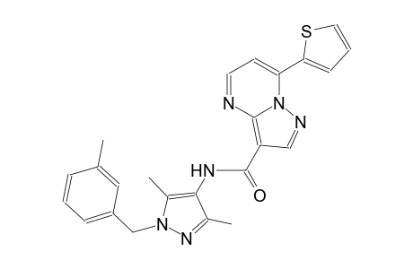 N-[3,5-dimethyl-1-(3-methylbenzyl)-1H-pyrazol-4-yl]-7-(2-thienyl)pyrazolo[1,5-a]pyrimidine-3-carboxamide