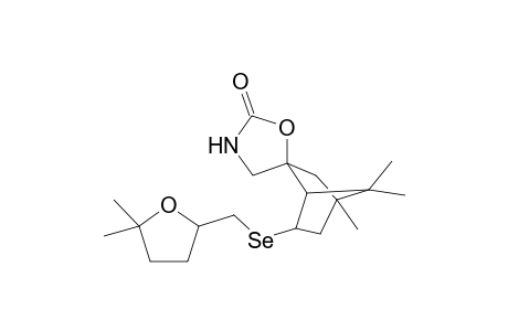 2,2-Dimethyl-5-(spiro[Oxazolidin-2-one-[5,5']-1',7',7'-trimethylbicyclo[2.2.1]heptane-3'-yl]selenamethyl)tetrahydrofuran