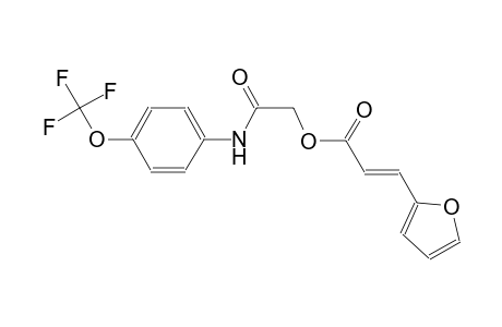 2-propenoic acid, 3-(2-furanyl)-, 2-oxo-2-[[4-(trifluoromethoxy)phenyl]amino]ethyl ester, (2E)-