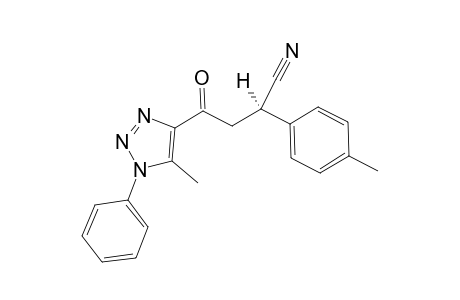 (R)-4-(5-methyl-1-phenyl-1H-1,2,3-triazol-4-yl)-4-oxo-2-(p-tolyl)butanenitrile