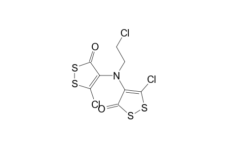 5-Chloranyl-4-[(3-chloranyl-5-oxidanylidene-1,2-dithiol-4-yl)-(2-chloroethyl)amino]-1,2-dithiol-3-one