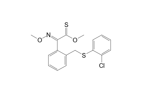 2-(2-[A-(2-Chloro-phenylthio)]-tolyl)-2-methoxyi mino-acetic acid, methyl ester 1-thione