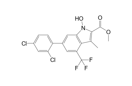 methyl 6-(2,4-dichlorophenyl)-1-hydroxy-3-methyl-4-(trifluoromethyl)-1H-indole-2-carboxylate