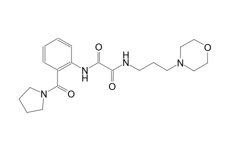 ethanediamide, N~1~-[3-(4-morpholinyl)propyl]-N~2~-[2-(1-pyrrolidinylcarbonyl)phenyl]-