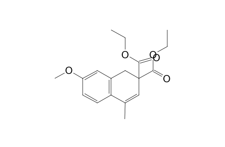 1,2-Dihydro-4-methyl-7-methoxy-2,2-naphthalenedicarboxylic acid diethyl ester