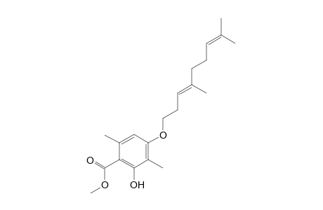 methyl (E)-4-((4,8-dimethylnona-3,7-dien-1-yl)oxy)-2-hydroxy-3,6-dimethylbenzoate