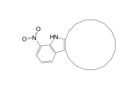 5H-Cyclohexadec[b]indole, 6,7,8,9,10,11,12,13,14,15,16,17,18,19-tetradecahydro-4-nitro-