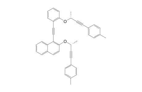 (-)-2-{[(1R)-1-Methyl-3-(4-methylphenyl)prop-2-yn-1-yl]oxy}-1-[(2-{[(1R)-1-methyl-3-(4-methylphenyl)prop-2-yn-1-yl]oxy}phenyl)ethynyl]-naphthalene