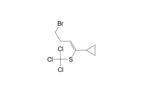 1-[(trichloromethyl)thio]-1-cyclopropyl-4-bromo-but-1-ene