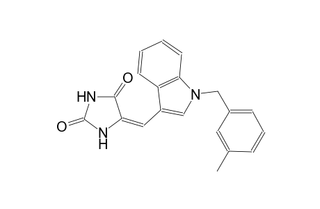 (5E)-5-{[1-(3-methylbenzyl)-1H-indol-3-yl]methylene}-2,4-imidazolidinedione