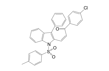 (Z)-1-(4-Chlorophenyl)-3-(3-phenyl-1-tosyl-1H-indol-2-yl)prop-2-en-1-one