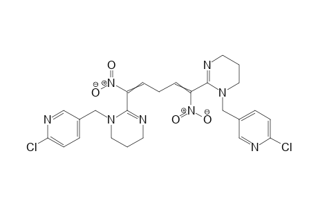 1,5-bis(1-((6-chloropyridin-3-yl)methyl)-1,4,5,6-tetrahydropyrimidin-2-yl)-1,5-dinitro-1,4-pentadiene