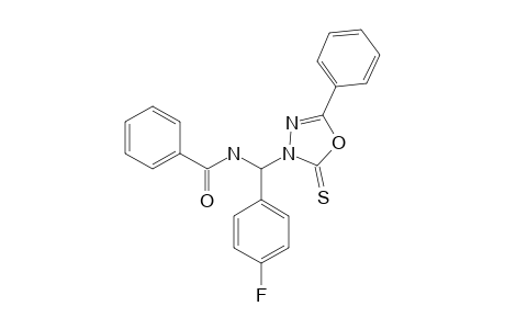 N-[[5-PHENYL-2-THIOXO-1,3,4-OXADIAZOL-3(2H)-YL]-(4-FLUOROPHENYL)-METHYL]-BENZAMIDE