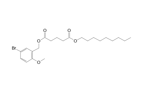 Glutaric acid, 5-bromo-2-methoxybenzyl nonyl ester