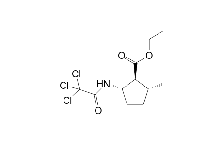 Rl,trans-2, trans-5, Ethyl 2-Trichloroacetylamino-5-methyl-cyclopentanecarboxylate