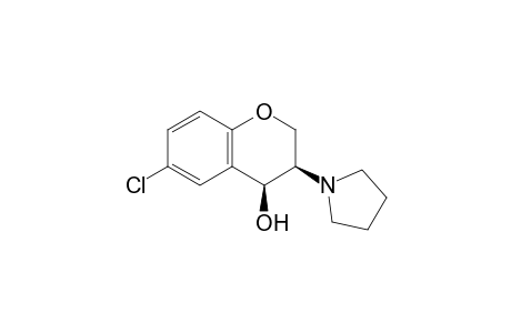 3-Pyrrolidino-6-chloro-chroman-4-ol
