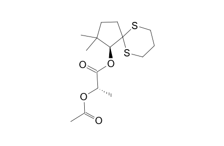 (S)(+)-8,8-Dimethyl-1,5-dithiaspiro[5.4]dec-7-yl 2-acetoxypropanoate